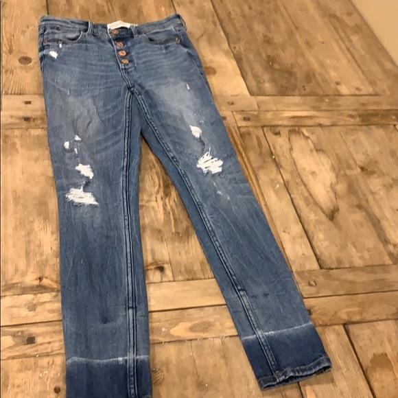 Abercrombie & Fitch Ankle High Rise Jeans - Picture 1 of 4